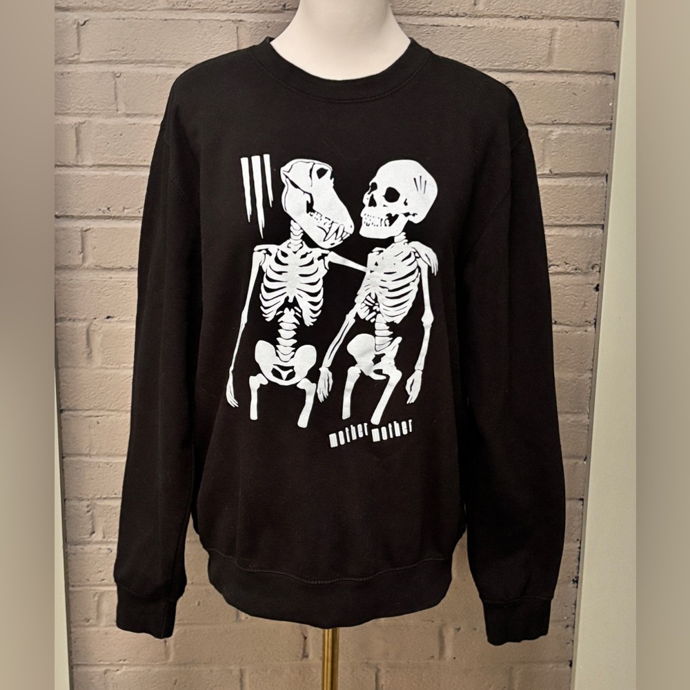 Mother Mother skeletal black sweatshirt M